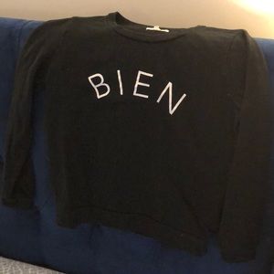 Madewell Black 'BIEN' Sweatshirt